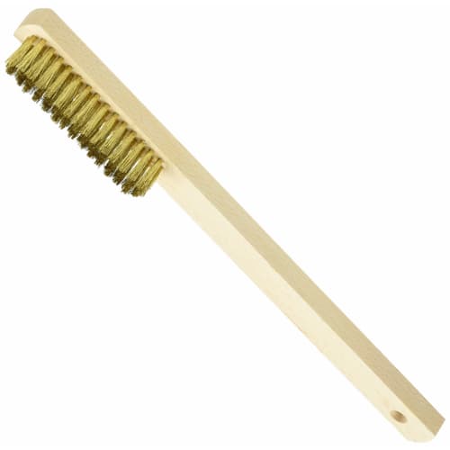 Bigman Brush, Brass, Wooden Handle, 4 Lines, No. 212