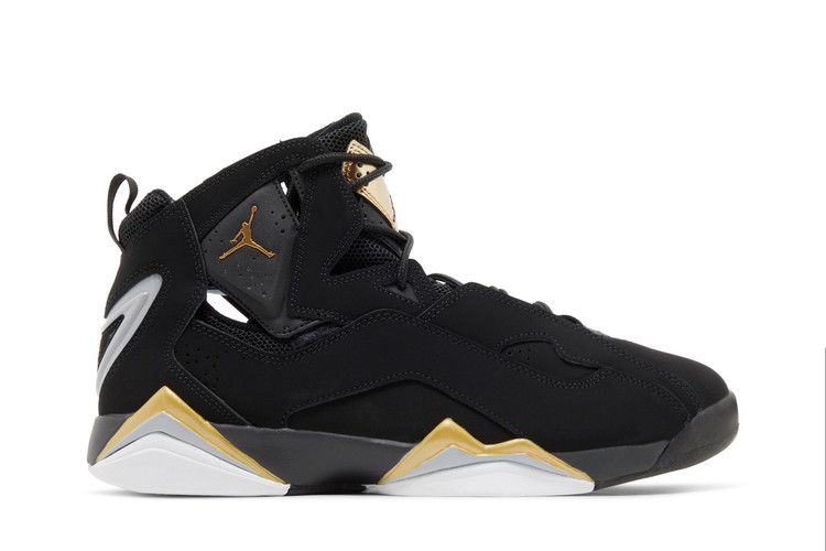 Jordan True Flight Black Metallic Gold