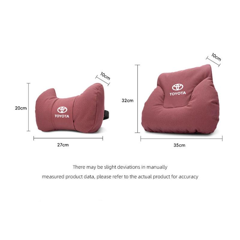 Car Headrest/Lumbar Support Neck Pillow Protection Pads For Toyota Corolla Yaris Aygo Prius CHR Camry Auris Avensis Land Keyring