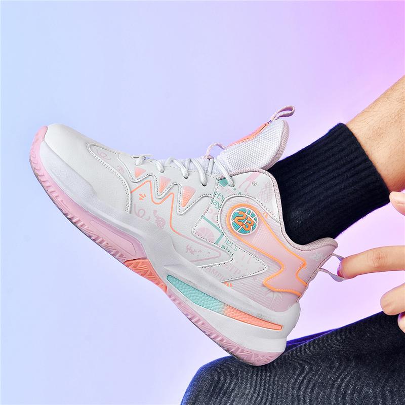 2026 New Women and Men Basketball Sneakers Shock-Absorbant Basketball Shoes Comfortable Outdoor Sneakers Mandarin Duck Shoes