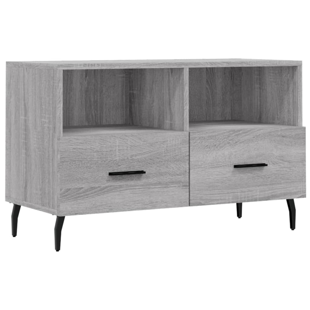 TV Cabinet Gray Sonoma 80 x 36 x 50 cm Particleboard