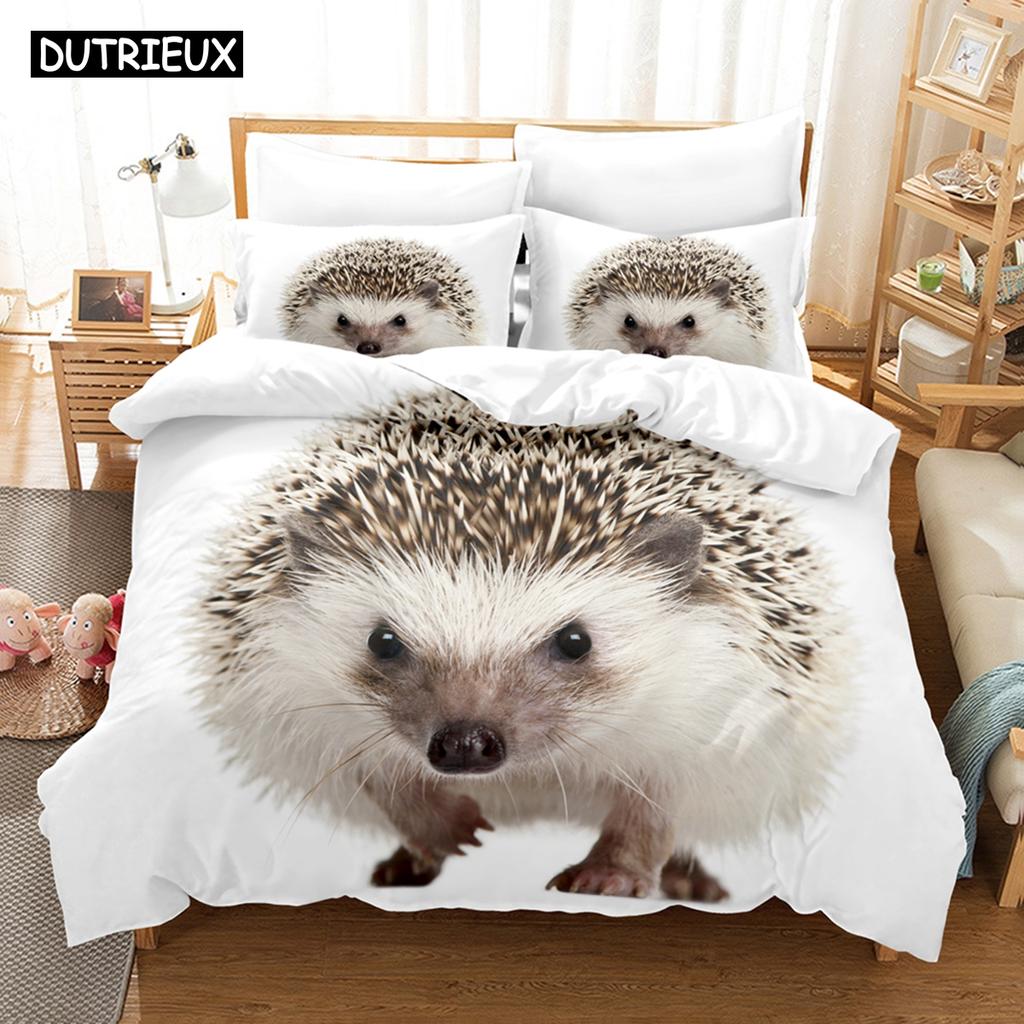 3D New Hedgehog Bedding Sets Duvet Cover Set With Pillowcase Twin Full Queen King Bedclothes Bed Linen