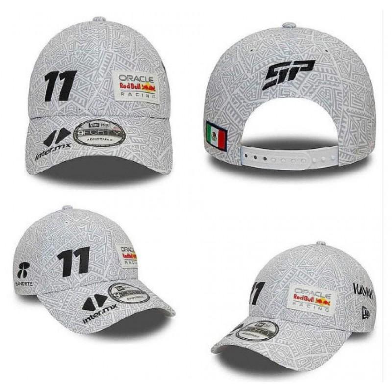 Boné da Equipe Red Bull Racing Verstappen Perez Mesmo Estilo Mistura de Algodão e Linho Chapéu de Basebol Masculino Feminino Todas as Estações Chapéu de Moda