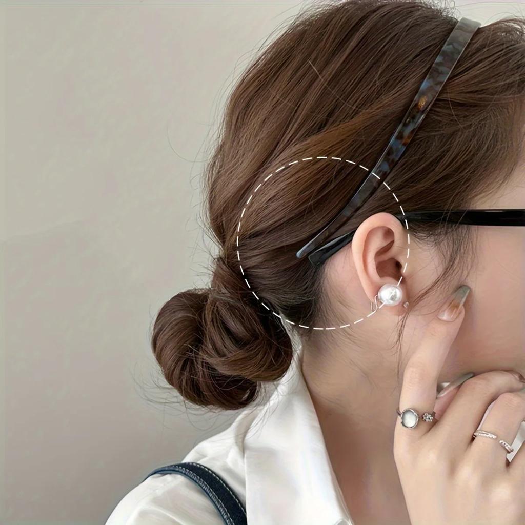 1 Stück Damen Nicht-Klemmendes Ohrknochen Haaraccessoire Essigsäure Stirnband Stirnband High-End Haarband Mädchen 2025 Neu Sommer Elegant