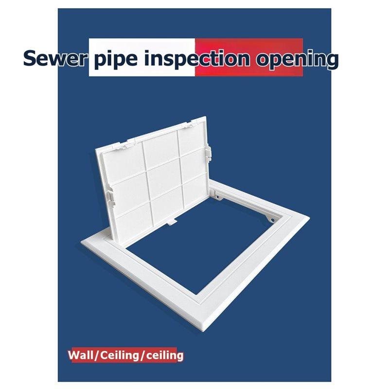 A34R Double-Sided Tape PVC Inspection Hatch Cover Plate For Drain Pipe Inspection, Fits For 350Mm X For 350Mm Openings
