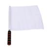 Sports Referee Flag Stainless Steel High Visibility Handheld Racing Signal Flag with Sponge Handle for Soccer