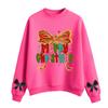 Women's Fashion Casual Round Neck Long Sleeve Christmas Printed Sweatshirt