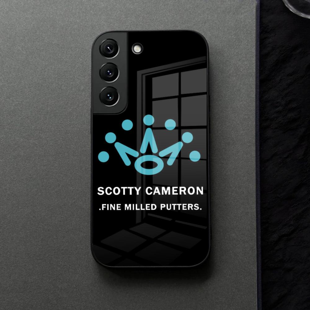 Black ScottyS Camerons Flag Phone Case Glass For Samsung Galaxy S21 S25 S22 S20 S24 S23 Ultra Fe Plus A16 A34 A54 A24 Coque