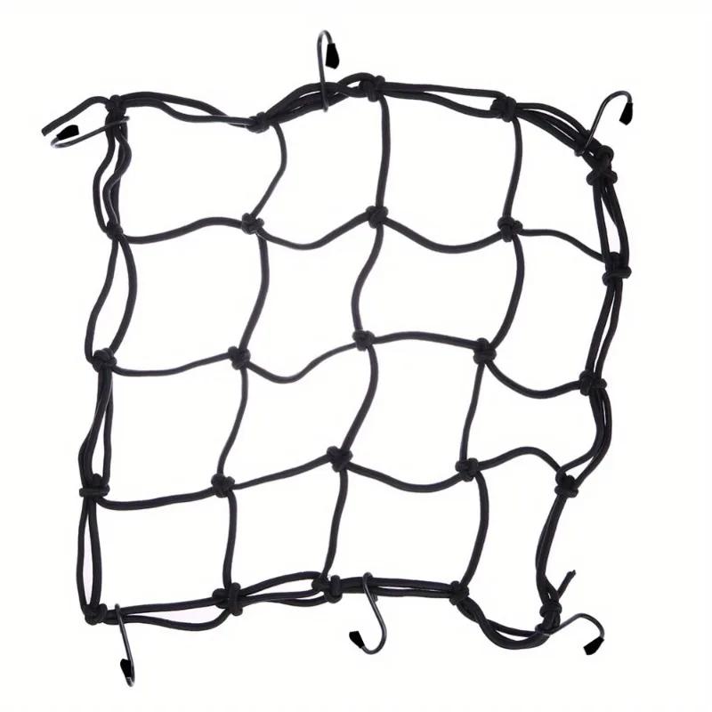 Сетчатый груз для мотоцикла/велосипеда, 1 шт. - 6 крючков, Эластичная сетка для крепления бензобака, багажа и шлема