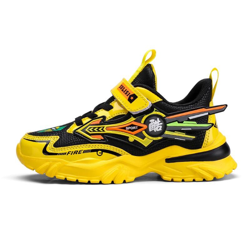 Boys Breathable Mesh Running Shoes Fall Lightweight Anti-Slip Cushioned Sneakers Kids Ages 7-16 Kids Running Shoes