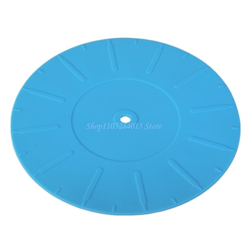 R6FF Silikon Vinyl Schallplatten Matten Plattenspieler Slipmat Spieler Zubehör Schutz