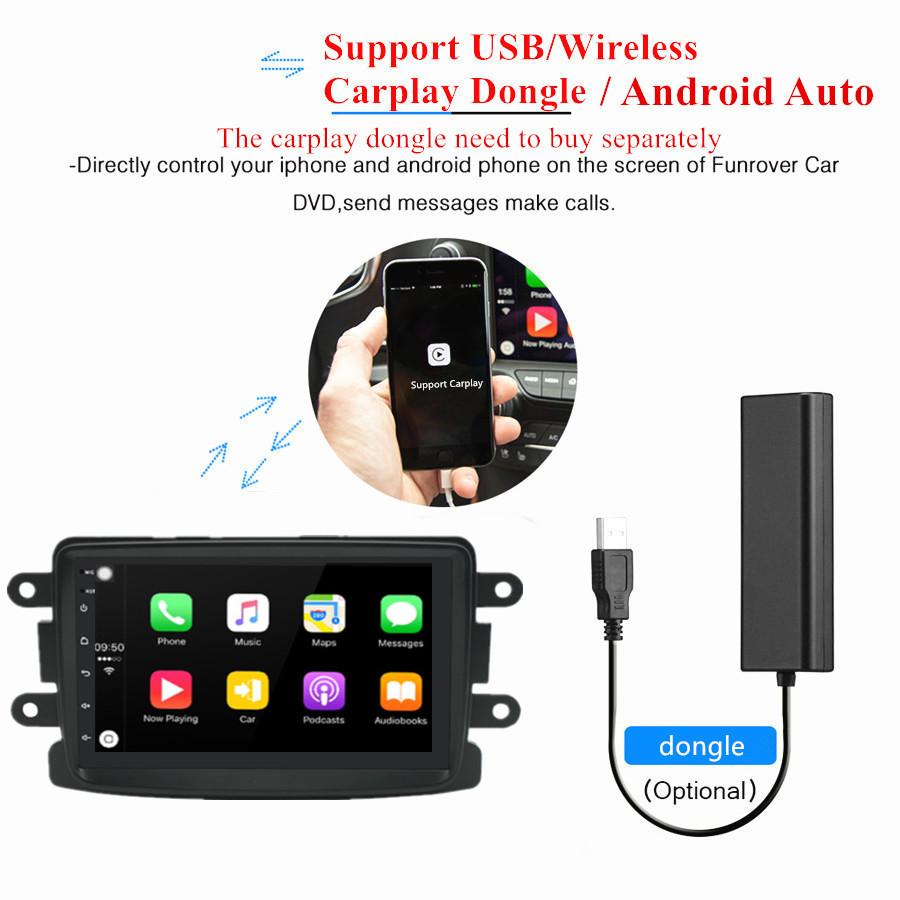7" Android 11 Stereo Radio GPS Player 1+16G Wifi For Dacia Logan Renault Captur