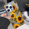 Custodia Marrone Girasole Litchi Per iPhone 17 Custodie iPhone 16 Pro Max 15 14 13 12 11 XS X XR 7 8 16 Plus 16E 17E Cover