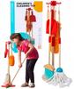 Wooden Cleaning Set Tools Stand Dustpan Broom Mop Large Xl