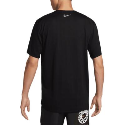 Rise 365 Run Energy Respirant Séchage Rapide Imprimé Logo T-Shirt Homme Hauts Noir Summit-White FZ1081-010