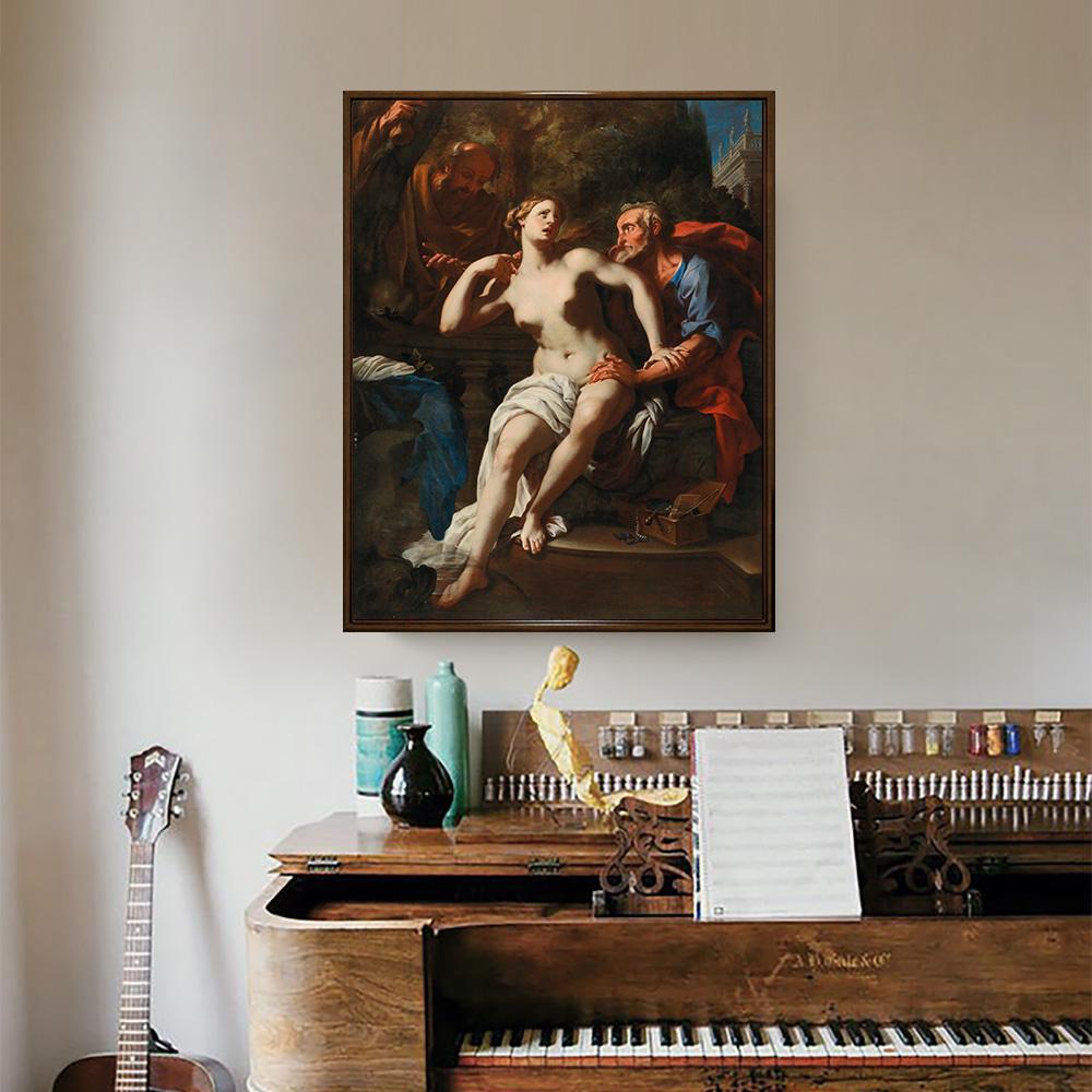Famous Oil Painting Susanna and Elders Wall Art Picture for Living Room Poster and Print On Canvas Interior Home Decor No Frame