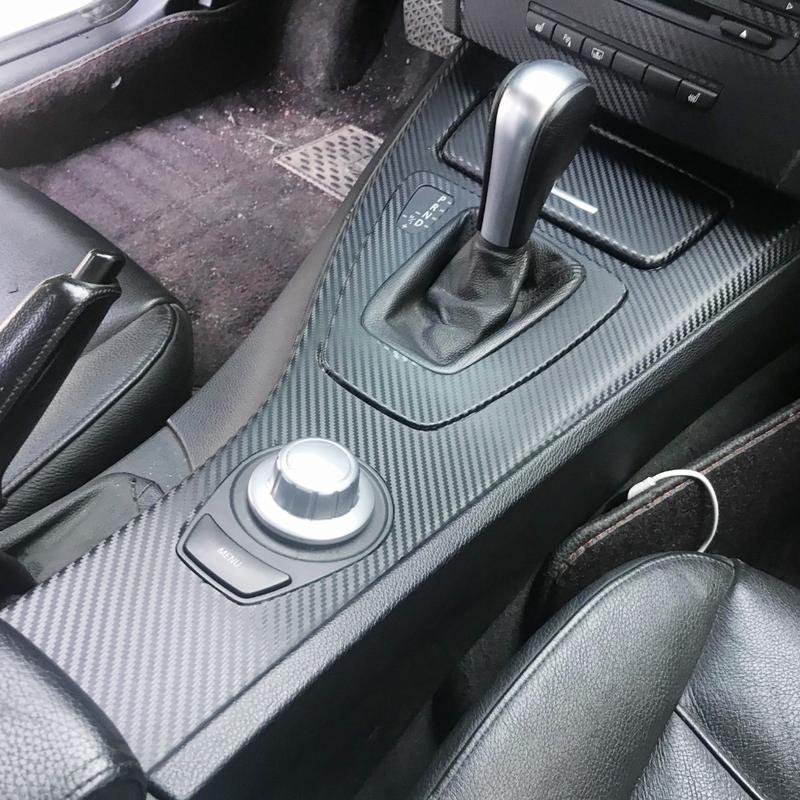 Car Accessories Carbon Fiber Stickers For BMW E92 E93 2005-2012 2-Doors Center Console Gear Anti Scratch Protective Film