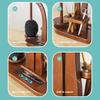 Wooden Yarn Holder & Spool Ball Spinner with Storage Rack for Knitting Crochet Tools for Knitters Crocheters Crafters