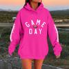 Hettegensere for kvinner Oversized gensere Langermet Uformell genser Hettegenser Topper