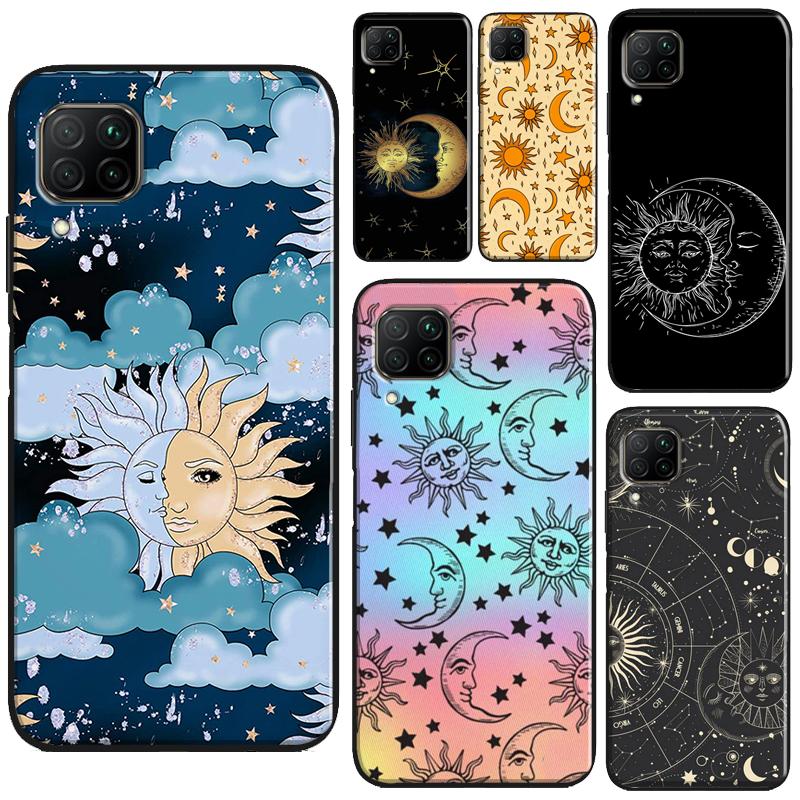 Sun Moon Star Astrological Celestial For Huawei Honor X8a X7a X9a X8 50 70 90 Lite Magic5 Pro P20 P30 P40 P50 P60 Nova 9 5T Case