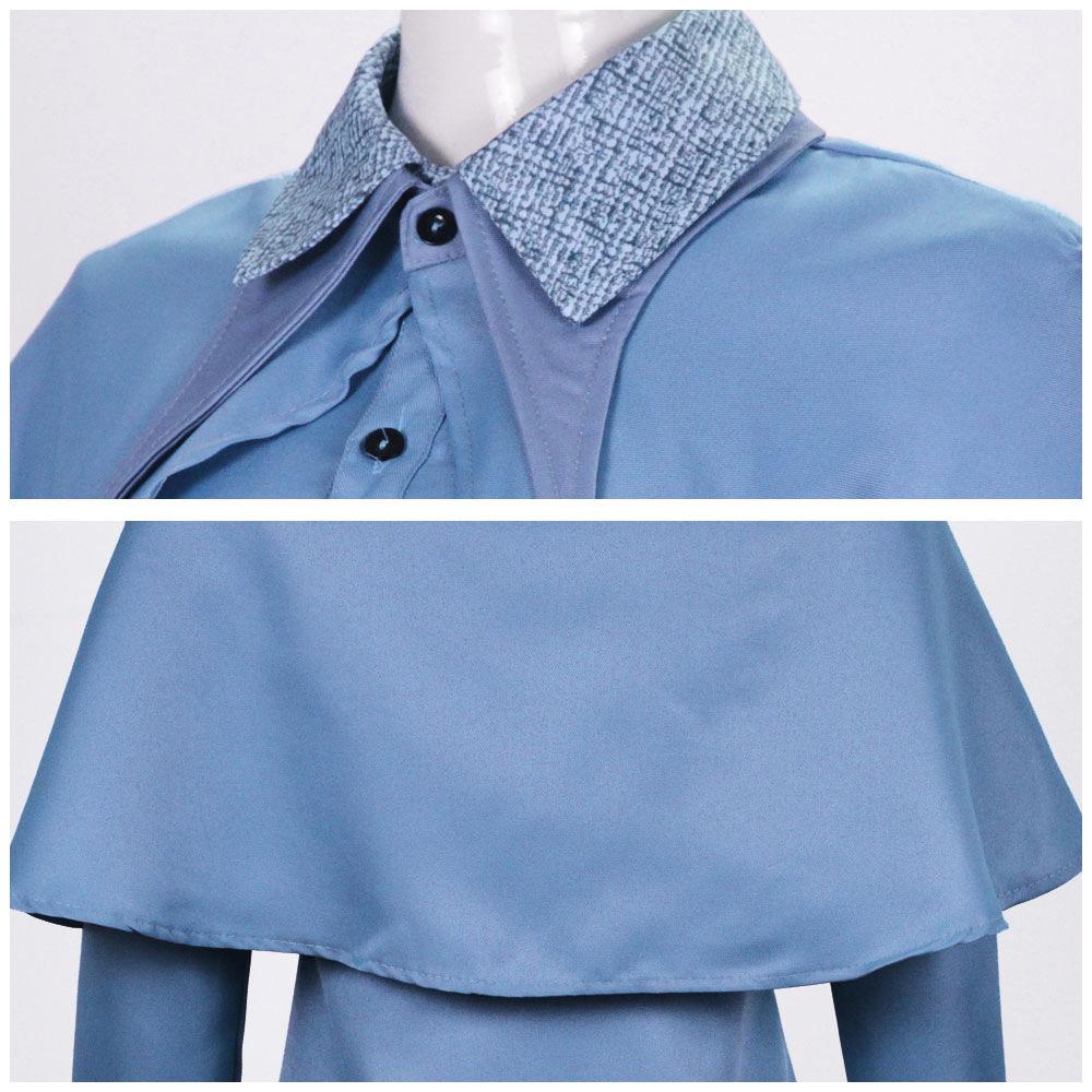 Wizard School Witch Fleur Isabelle Delacour Cosplay Costume Beauxbaton Magic Women School Uniform Hat Dress Suit Halloween