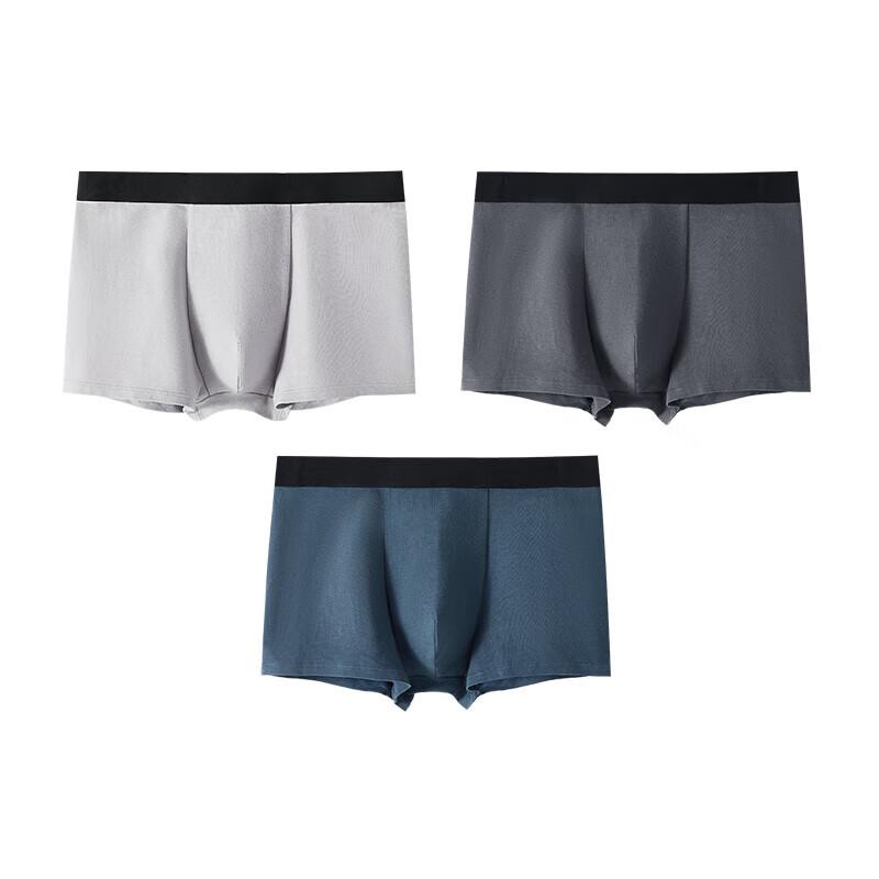 Dushiliren Men's Underwear, Spring And Summer Boxer Briefs, Breathable Shorts, 3-Pack, 4K44B5
