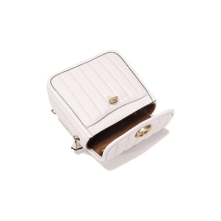 New COACH Leather Shoulder Bag, Crossbody Bag, Backpack Trumpets Women's White 4688-B4HA
