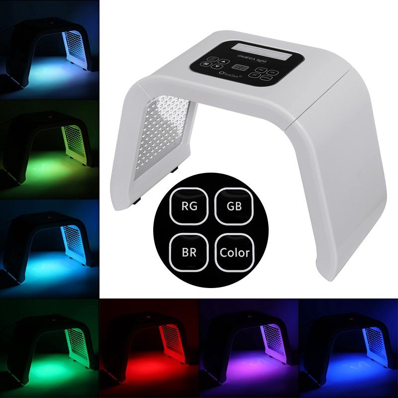 7 Colors LED PDT Phototherapy Mask Phototherapy Lamp Beauty Machine Treat Skin Tighten Facial Removal Acne Anti-Wrinkle 100-220V