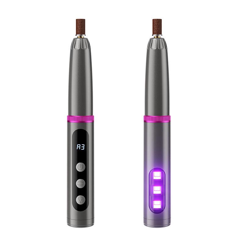 Electric Nail File & Polish Remover with Nail Lamp - New Style