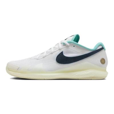 Court Air Zoom Vapor Pro HC Be The 1 Herren-Sneaker Weiß Washed-Teal Kokosnussmilch HM3705-141
