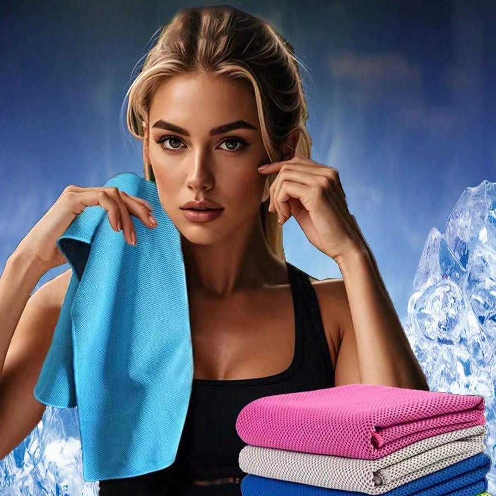 1/3pcs Cooling Towel 30*80cm Quick-Drying Outdoor Sport Gym Towel Lightweight Ice Silk Swimming Pool Towel Absorbent Sweat Towel