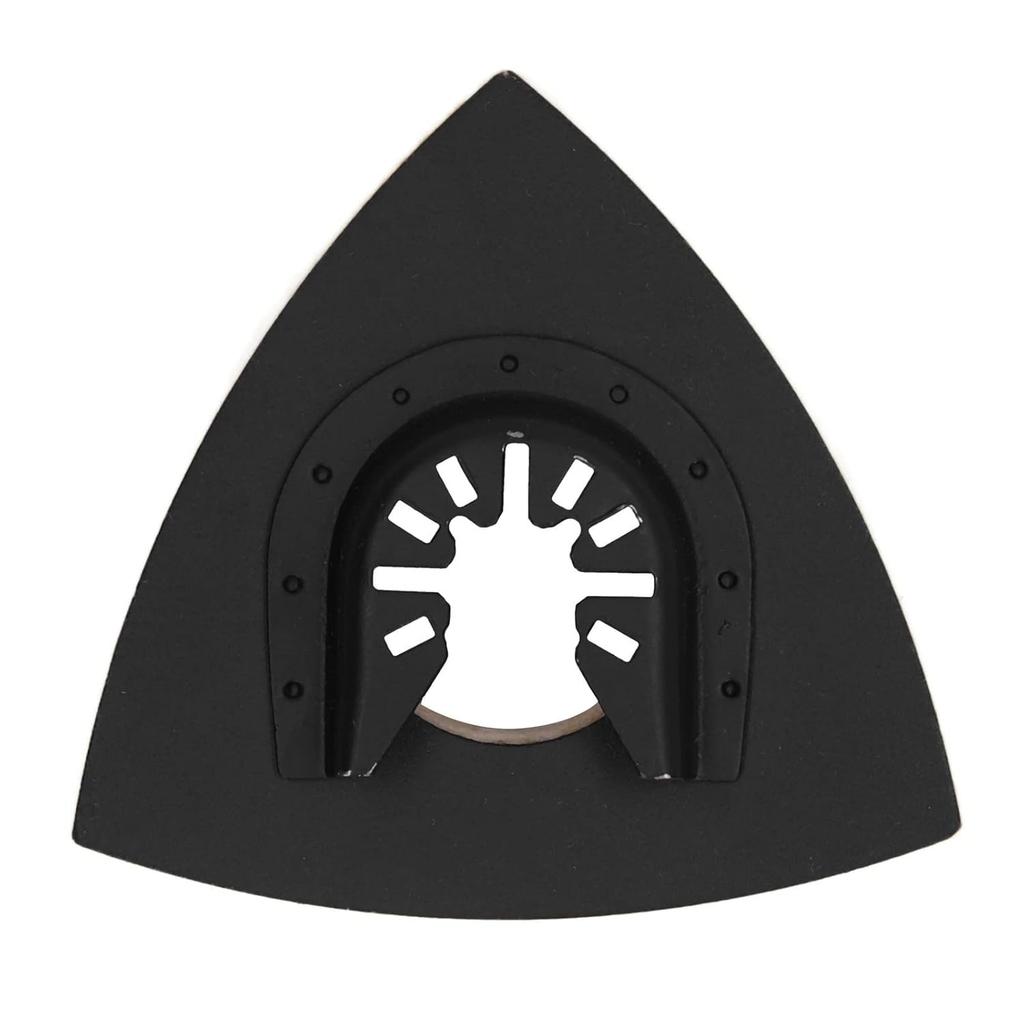 5PCS Triangular Wool Polishing Pad 3.1 Inch Felt Polishing Pads with Alloy Steel Base for Oscillating Tools Metal Stone Surface Detailing Work