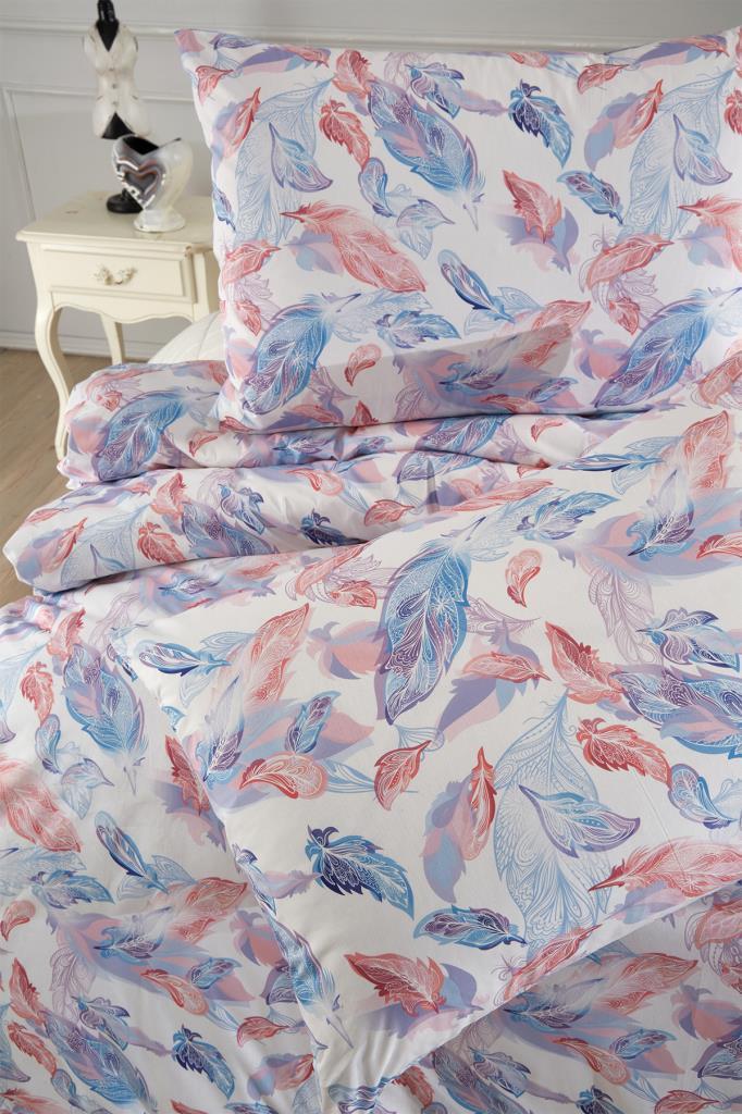 Bennu Bedding Set 3 Pcs, Duvet Cover 200x220, Pillowcase, Double Size, Self Patterned, Wedding, Daily use