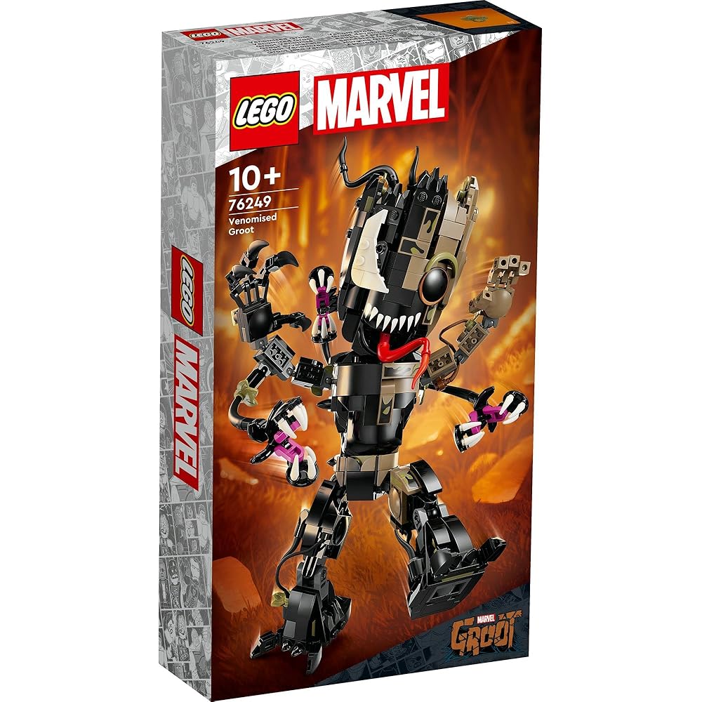 LEGO Super Heroes Venomized Groot Toy Block Set for Kids Ages 10-12 Marvel Action Figure 76249
