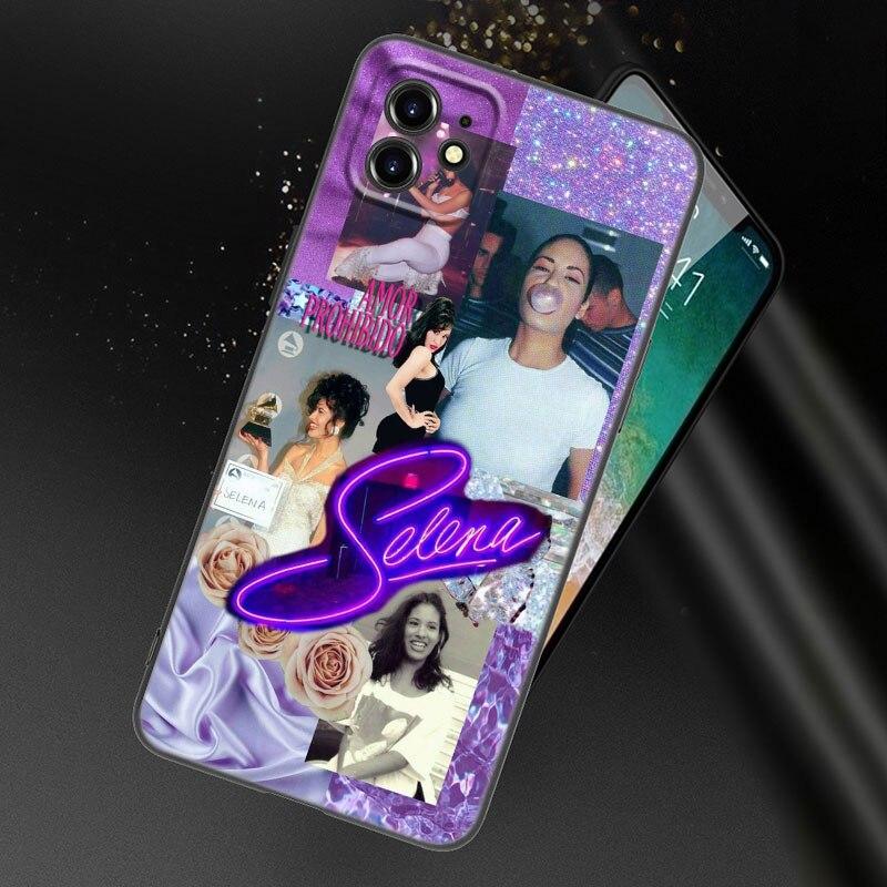 Selena Quintanilla Phone Case For Apple iPhone 13 12 Mini 11 Pro XS Max XR X 8 7 6S 6 Plus SE 2022 2020 5S 5 Soft Black Cover