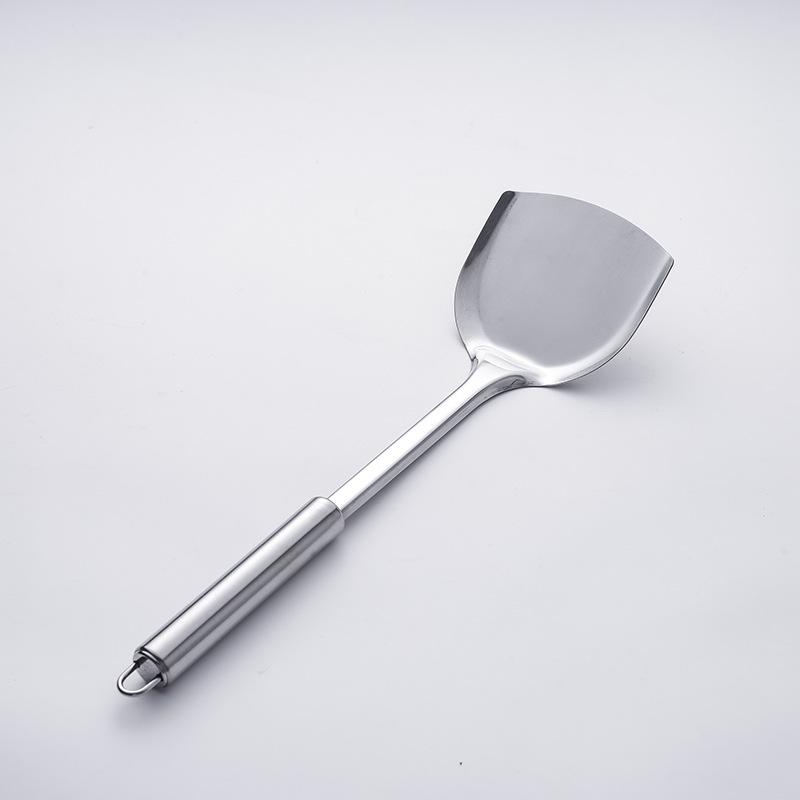 Stainless Steel Kitchen Set: Includes Heat-Resistant Spatula, Slotted Spoon, Soup Ladle for Home and Outdoor Use