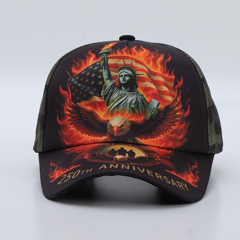 New Xiyin Temu Digital Printing Baseball Cap European and American Personalized Anniversary Cap
