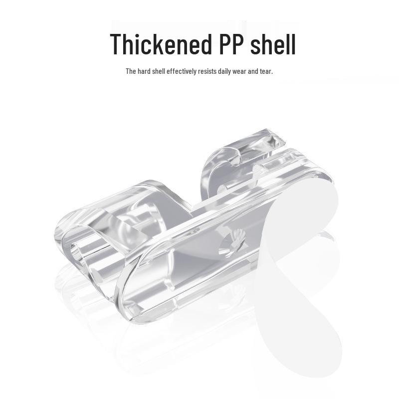 20-Piece Traceless Self-Adhesive Cable Organizer Clips - No Nails or Drilling Needed