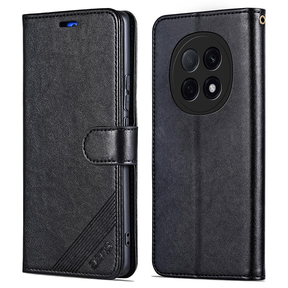 

AZNS For Oppo F29 Pro 5G (Global)/A5 Pro 5G (China) Case Anti-Scratch PU Leather Stand Wallet Phone Cover Black
