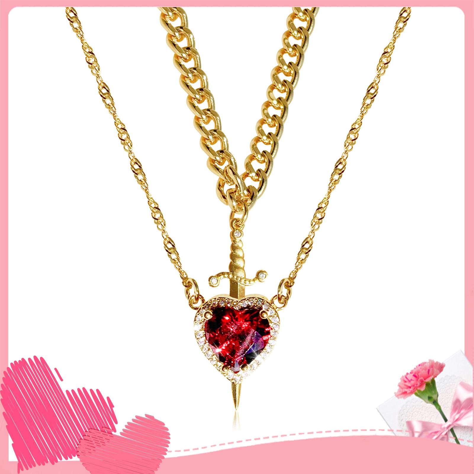 

Винтажное Готическое Подвесное Ожерелье Для Женщин Модная Цепочка На Ключицу В Форме Кинжала Сердца Модные Украшения Для Девочек Аксессуар На Шею Цепочка На Шею