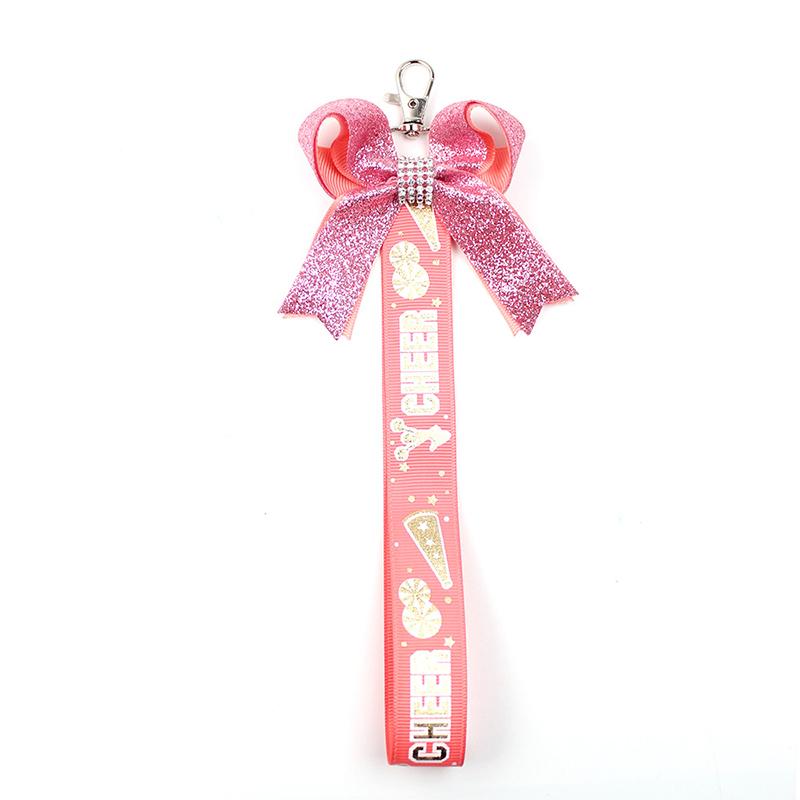 Творческий персонализированный блестящий брелок с лентой Cheer — фото 13