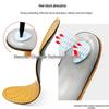 Cowhide Leather Arch Support & Metatarsal Massage Insole for Flat Feet - Unisex Casual Full-Length Pad