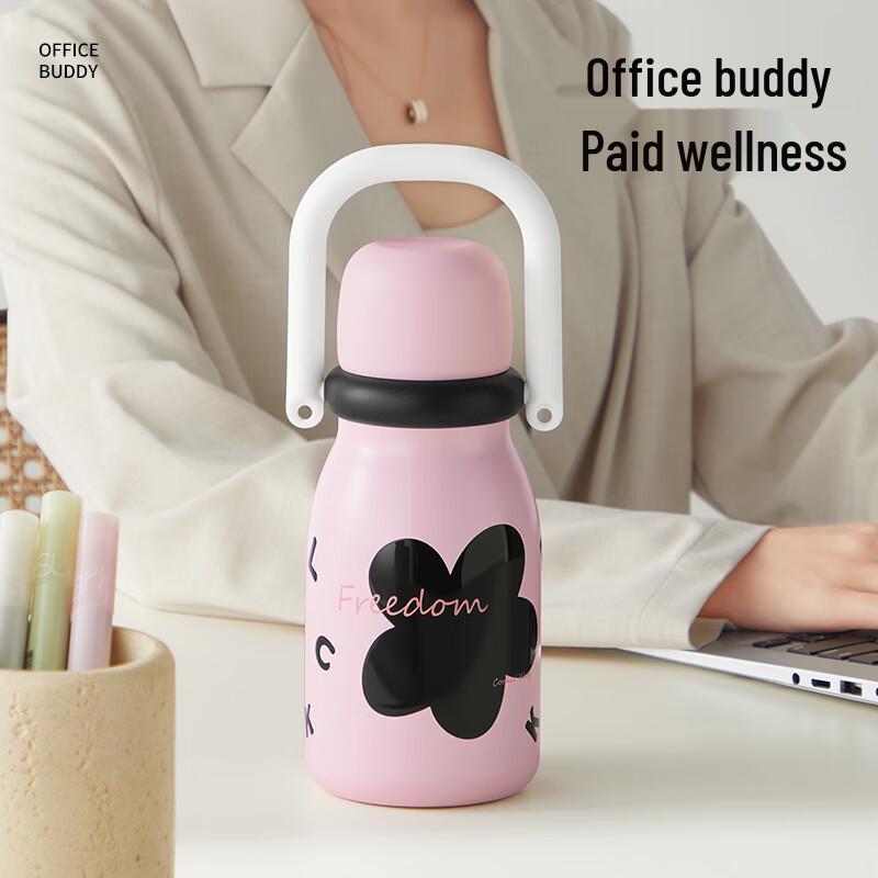 COOKER KING 316 Stainless Steel Kids' Insulated Water Bottle with Strap, 650ml