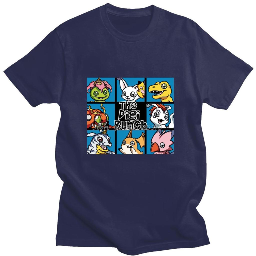 Unikalne Ubrania Digimon Japonia Anime T-shirty Męskie Markowe Polarowa Odzież Streetwear T-shirty Hip Hop Moletom Masculino T-shirt