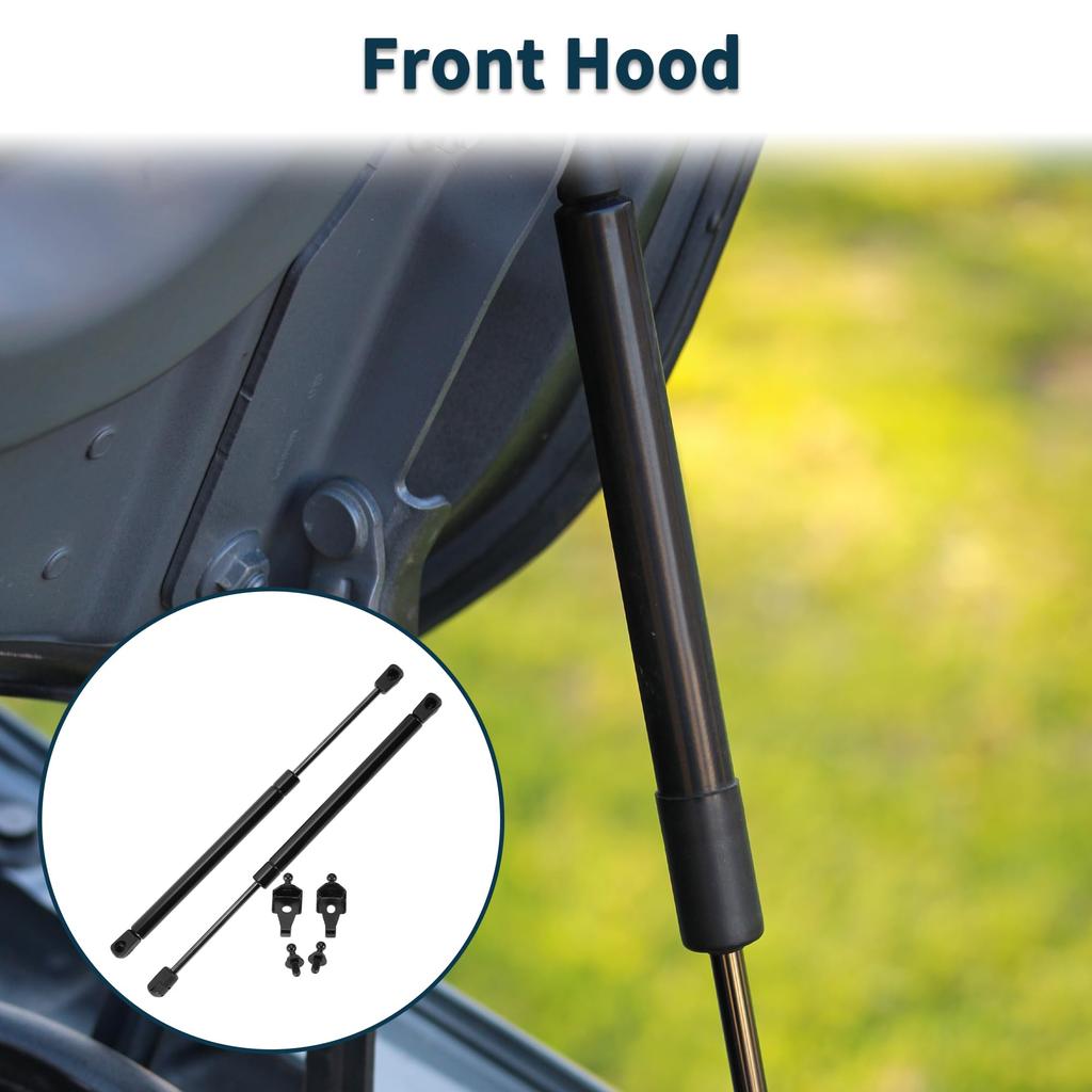 TUCKBOLD Front Hood Gas Spring Lift Support Struts for Toyota Camry Sedan 2 Pieces (5345069045) CE/LE/XLE (1997-2001), Black,