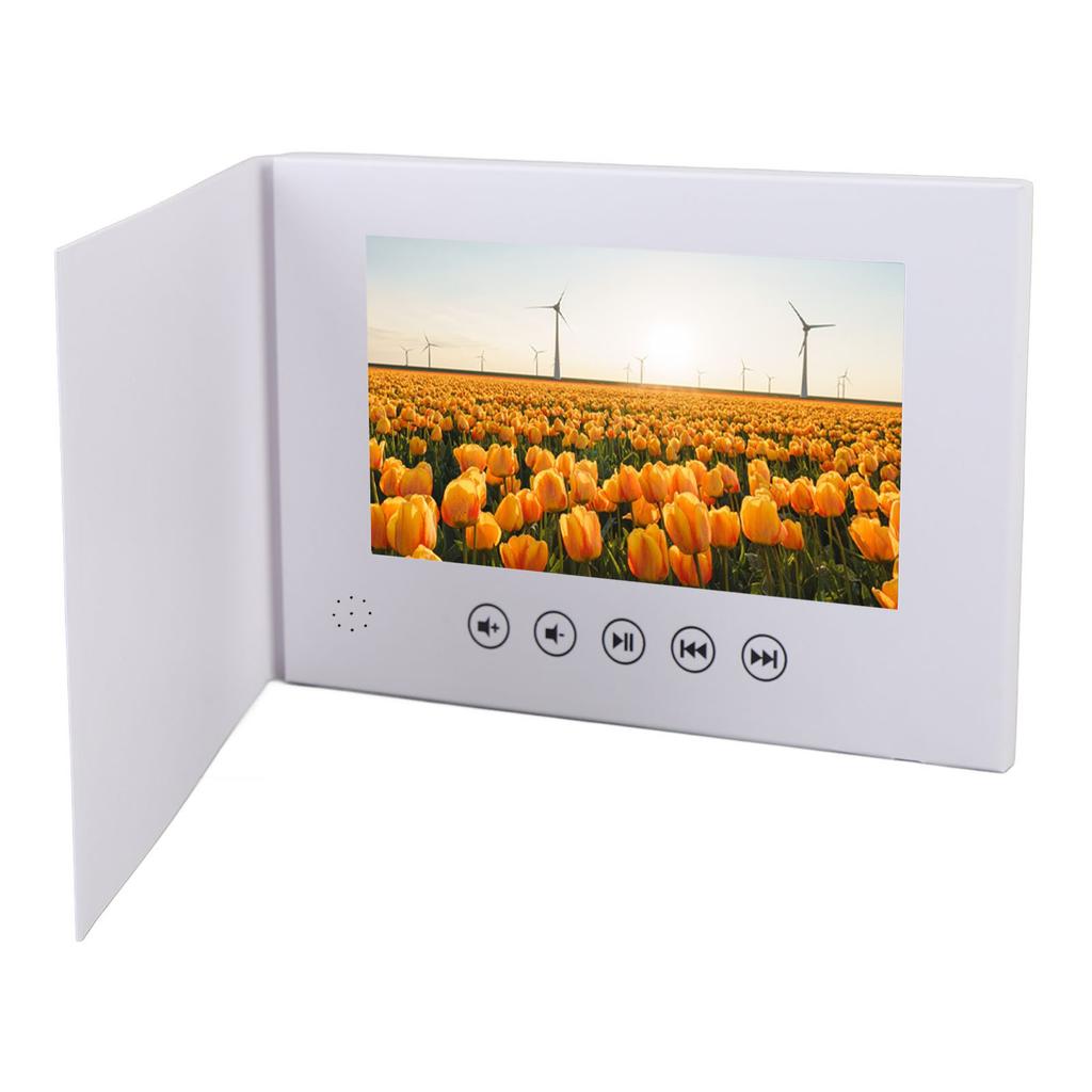 7 Inch Video Greeting Card Electronic Video Brochure LCD Screen Digital Brochure for Xmas Anniversary Special Occasions