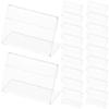 25 Stück Klare Acryl Tischaufsteller für Menüs, Fotos, Bilder, Poster, Einfaches Einsetzen, Wiederverwendbar, Langlebig