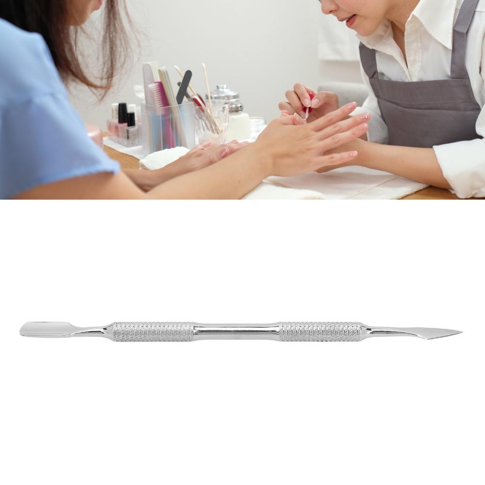 Double Ended Double End Nail Pusher Metal Nail Polish Peeler  Professional nail salon use