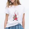 Kpop Clothes Woman Tshirt Christmas Print Female T Shirt Harajuku Funny Streetwear Casual Short Sleeve