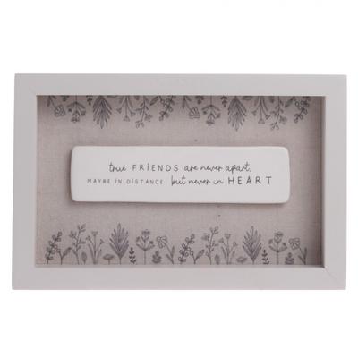 Momente Gerahmt Plakette 22cm x 15cm - Freunde